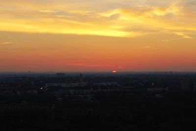 Cityscape at sunset