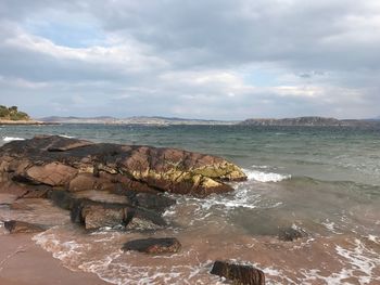 Scenic view of sea against sky