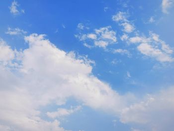 Low angle view of clouds in sky