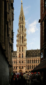 Facade of church against sky