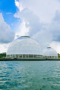 View of kenyir lake jetty at terenganu 