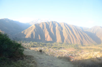 Scenic view of mountains