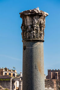 Ruins of the forum of caesar built by julius caesar near the forum romanum in rome in 46 bc