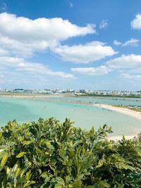 Scenic view of sea against sky