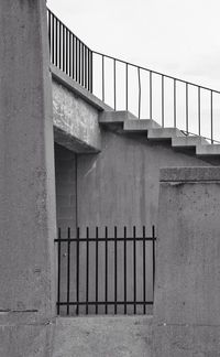 Low angle view of staircase in building