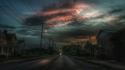 City street at night