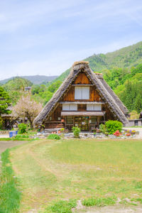 Shirakawago, unesco listed japanese village famed for traditional thatched roof house in gifu.