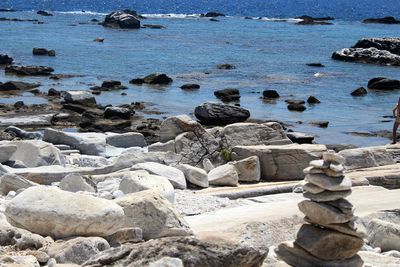 Rocks on beach