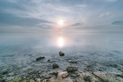 Scenic view of sea against sky