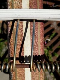 Close-up of metallic object