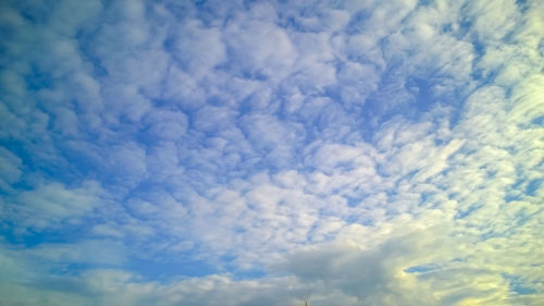 Low angle view of clouds in sky