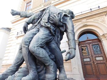 Low angle view of statue