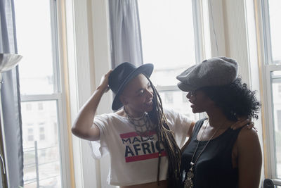 Two stylish young women