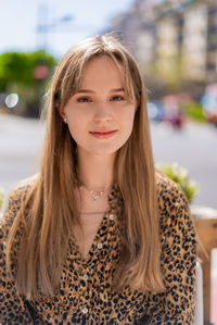 Portrait of young woman