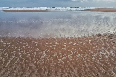 Full frame shot of beach against sky