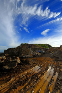 Scenic view of landscape against sky