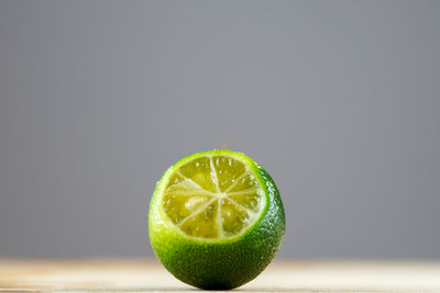 Close-up of fruit against white background