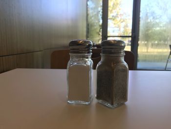 Close-up of water on table