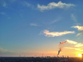 Scenic view of sky at sunset