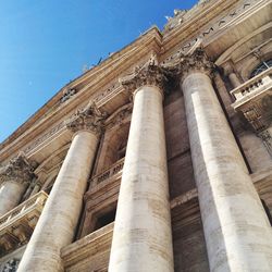 Low angle view of historical building