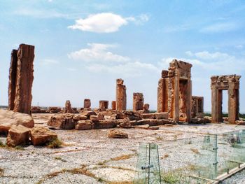 Old ruins against sky