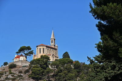 Chapelle saint joseph, marseille, france, against blue sky
