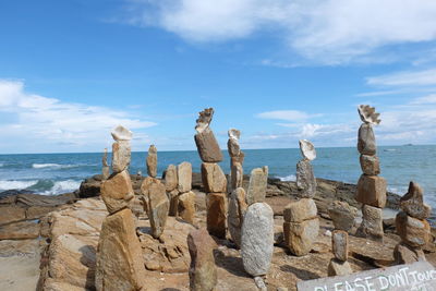 Panoramic view of sea against sky
