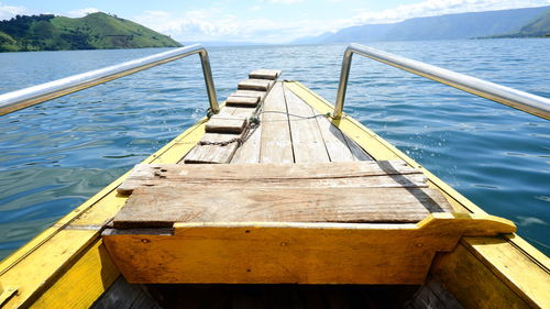 Pier over sea against sky