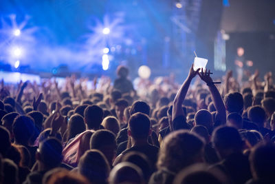 Crowd at music concert