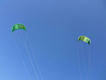 Low angle view of parachute