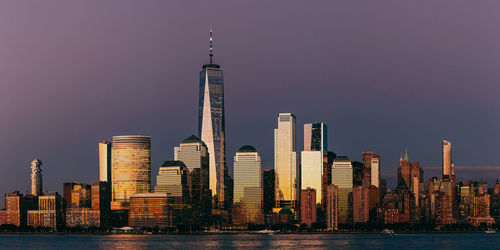 Panoramic view of buildings against sky