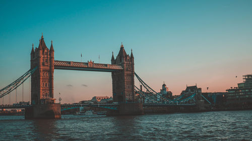 View of bridge over river