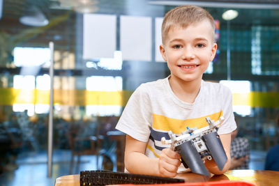 Portrait of smiling boy