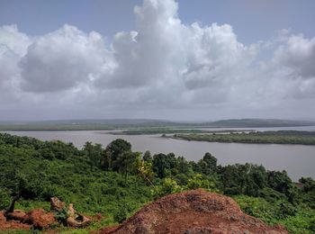 Panoramic view of landscape against sky