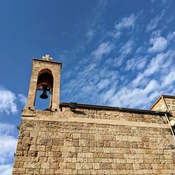 Low angle view of historical building against sky