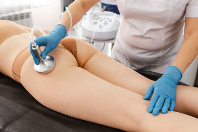 Modern medical procedures for beauty. slimming treatments.