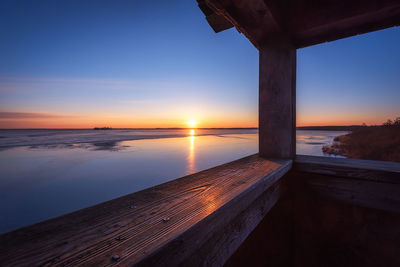 View point at steinhude lake