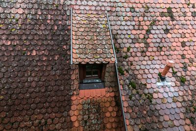 Full frame shot of tiled roof