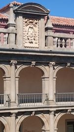 Low angle view of historical building