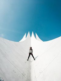 Man against clear sky