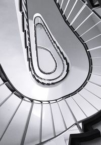 Low angle view of spiral stairs