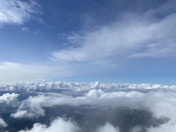 Low angle view of clouds in sky