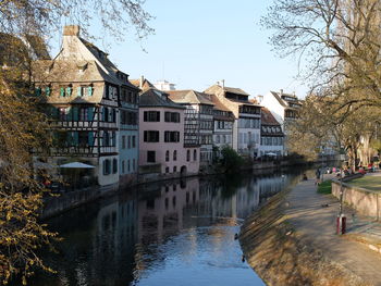 Canal amidst buildings in city