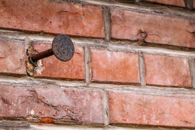 Close-up of brick wall