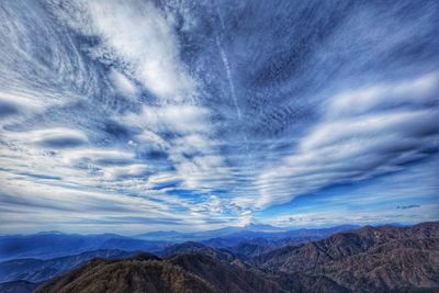 Scenic view of dramatic landscape