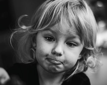 Close-up portrait of cute boy