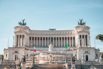 Low angle view of historical building