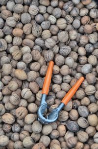 Full frame shot of nuts 