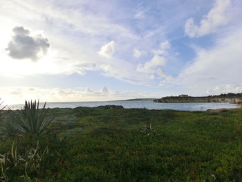 Scenic view of sea against sky