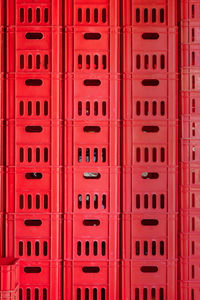 Full frame shot of red telephone booth